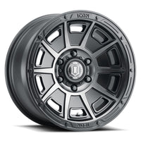 Thumbnail for ICON Victory 17x8.5 6x135 6mm Offset 5in BS Smoked Satin Black Tint Wheel