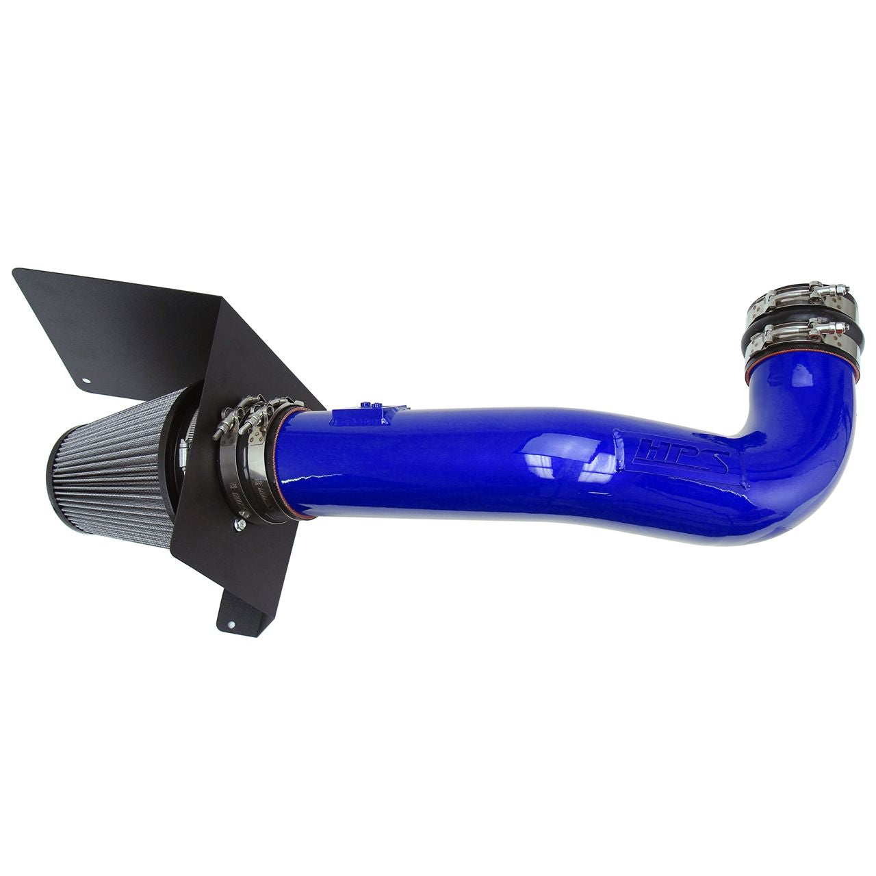 HPS Shortram Air Intake Kit 2009-2014 Cadillac Escalade 6.2L V8, Includes Heat Shield, Blue