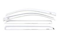 Thumbnail for AVS 15-18 Chevy Silverado 2500 Crew Cab Ventvisor Front & Rear Window Deflectors 4pc - Chrome