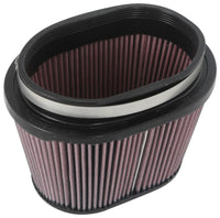 Thumbnail for K&N Universal Rubber Filter 6.25in x 4in Oval FLG / 7.375in x 5.5in Base / 6.25in x 4in Top / 5in H