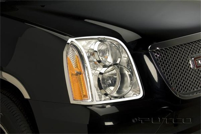 Putco 07-14 GMC Yukon XL Head Lamp Overlays & Rings