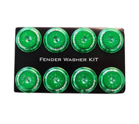 Thumbnail for NRG Fender Washer Kit w/Color Matched M8 Bolt Rivets For Plastic (Green) - Set of 8