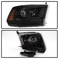 Thumbnail for xTune Dodge Ram 13-17 ( w/ Factory Projector LED) Projector Headlight - Black HD-JH-DR13-P-BK