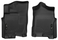 Thumbnail for Husky Liners 17-24 Nissan Titan Crew Cab/16-24 Titan XD Crew Cab X-Act Front Floor Liner Set Black