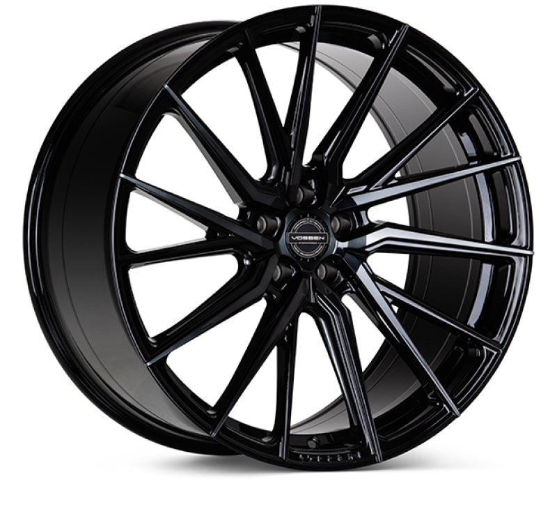 Vossen HF-4T 20x9 / 5x112 / ET25 / Flat Face / 66.5 TINTED - Gloss Black - Left Wheel