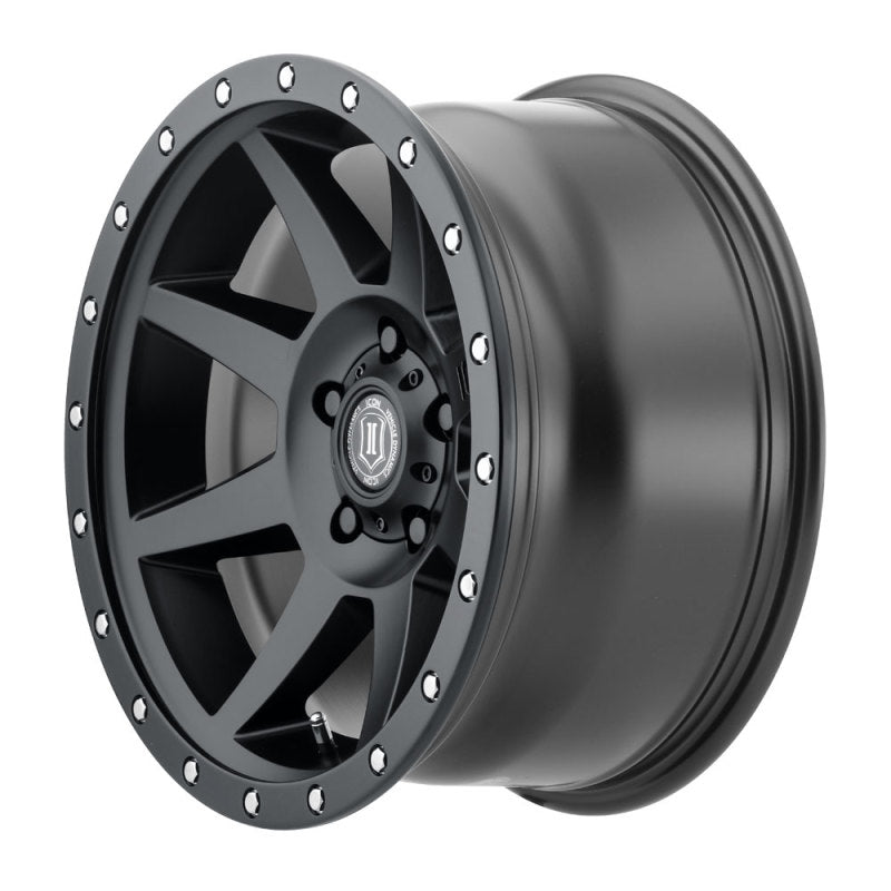 ICON Rebound Pro 17x8.5 5x4.5 0mm Offset 4.75in BS 71.5mm Bore Satin Black Wheel