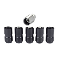 Thumbnail for McGard Wheel Lock Nut Set - 5pk. (Cone Seat) M14X1.5 / 22mm Hex / 1.639in OAL - Black