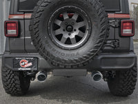 Thumbnail for aFe Rebel Series 2.5in 409 SS Axle-Back Exhaust w/ Black Tips 2018+ Jeep Wrangler (JL) V6 3.6L