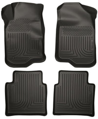 Thumbnail for Husky Liners 08-12 Chevy Malibu/07-09 Saturn Aura WeatherBeater Combo Black Floor Liners