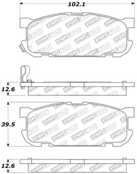 Thumbnail for StopTech Performance 01-05 Miata w/ Sport Suspension Rear Brake Pads D891