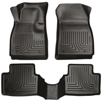 Thumbnail for Husky Liners 14 Chevrolet Impala Weatherbeater Black Front & 2nd Seat Floor Liners