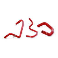 Thumbnail for Mishimoto 15+ Ford Mustang GT Red Silicone Ancillary Hose Kit