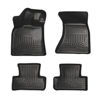 Thumbnail for Husky Liners 09-14 Audi Q5 Weatherbeater Black Front & 2nd Seat Floor Liners