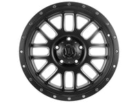 Thumbnail for ICON Alpha 20x9 5x150 16mm Offset 5.625in BS 110.1mm Bore Satin Black/Milled Windows Wheel