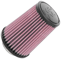 Thumbnail for K&N Universal Rubber Filter 2-1/2in Flg / 4-1/2in OD B / 3-1/2in OD T / 6in H - Black Top