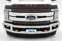 Thumbnail for AVS 2017-2019 Ford F250 Super Duty Aeroskin Low Profile Hood Shield w/ Lights - Black