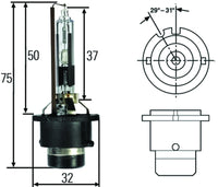 Thumbnail for Hella HID Capsule D2R 12V 35W Bulb