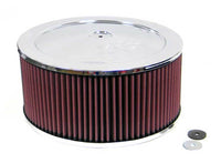 Thumbnail for K&N 14in. Red Custom Air Cleaner Assembly - 5.125in. Flange x 11in OD x 7.25in. H w/Vent