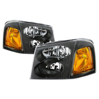 Thumbnail for xTune 02-09 GMC Envoy OEM Style Headlights - Black (HD-JH-GEN02-AM-BK)