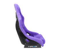 Thumbnail for NRG FRP Bucket Seat PRISMA Edition w/ Pearlized Back Purple Alcantara - Medium