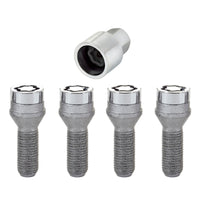 Thumbnail for McGard Wheel Lock Bolt Set - 4pk. (Cone Seat) M12X1.75 / 19mm Hex / 28.9mm Shank Length - Chrome