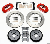 Thumbnail for Wilwood Narrow Superlite 4R Rear Kit 14.00in Red 97-04 Corvette C5/Z06 05-13 C6