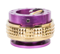 Thumbnail for NRG Quick Release Kit - Pyramid Edition - Purple Body / Chrome Gold Pyramid Ring