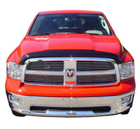 Thumbnail for AVS 09-18 Dodge RAM 1500 (Excl. Rebel Models) High Profile Bugflector II Hood Shield - Smoke