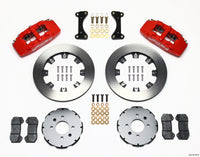 Thumbnail for Wilwood Dynapro 6 Front Hat Kit 12.19in Red 94-01 Honda/Acura w/262mm Disc