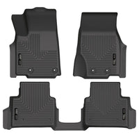 Thumbnail for Husky Liners 21-23 Jeep Grand Cherokee L 2nd Row Bucket Seats WeatherBeater Floor Liner (Black)