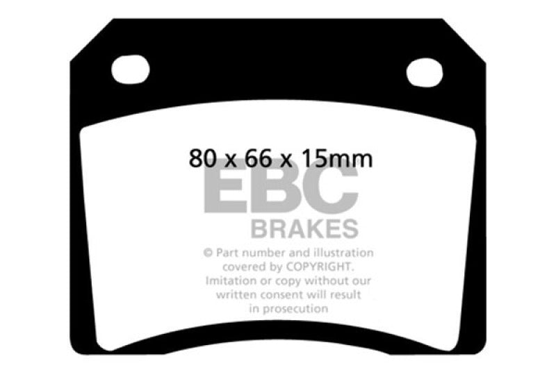 EBC 67-74 Ac 428 7.0 Greenstuff Rear Brake Pads