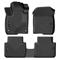 Thumbnail for Husky Liners 2023 Honda HR-V WeatherBeater Front & 2nd Row Seat Floor Liners - Black