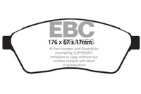 Thumbnail for EBC 10-11 Cadillac SRX 2.8 Turbo Greenstuff Front Brake Pads