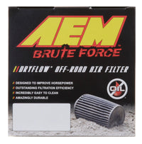 Thumbnail for AEM Dryflow Conical Air Filter 2.75in Flange ID / 6in Base OD / 5.125in Top OD / 9.125in Height