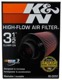 Thumbnail for K&N Universal Rubber Filter 3 1/2inch ID FLG / 6inch Base / 4-5/8inch Top / 6inch Height