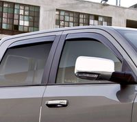 Thumbnail for AVS 09-18 Dodge RAM 1500 Quad Cab Ventvisor Low Profile In-Channel Deflectors 4pc - Smoke