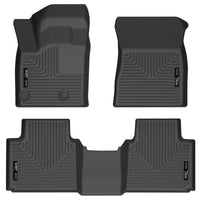 Thumbnail for Husky Liners 2022 Mitsubishi Outlander WeatherBeater Front & 2nd Seat Floor Liner - Blk