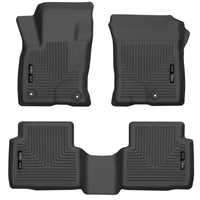 Thumbnail for Husky Liners 20-21 Ford Escape All Models Exc Hybrid Weatherbeater Front and 2nd Seat Liners - BLK