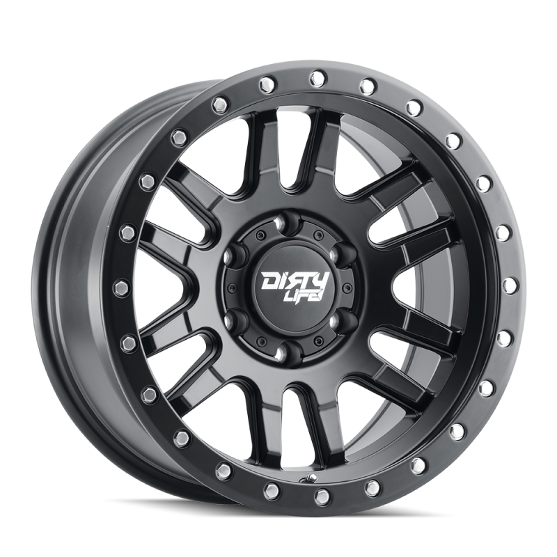 Dirty Life 9309 Canyon Pro 17x9/6x135 BP/0mm Offset/87.1mm Hub Matte Black Wheel - Beadlock