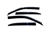 Thumbnail for AVS 01-06 Lexus LS430 Ventvisor Low Profile Deflectors 4pc - Smoke w/Chrome Trim