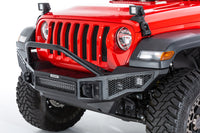 Thumbnail for Go Rhino 07-20 Jeep Wrangler JL/JLU/JK/JKU/Gladiator JT Rockline Full Width Bumper w/ Overrider