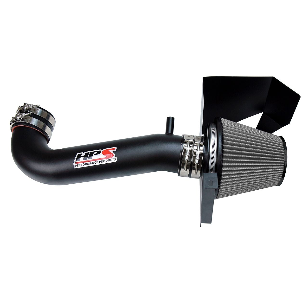 HPS Black Shortram Air Intake + Heat Shield for 11-20 Dodge Charger 5.7L V8 except Shaker Hood