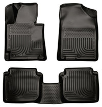 Thumbnail for Husky Liners 2011 Hyundai Elantra WeatherBeater Combo Black Floor Liners