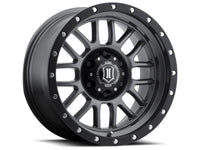 Thumbnail for ICON Alpha 20x9 8x170 0mm Offset 5in BS 125.2mm Bore Gun Metal Wheel