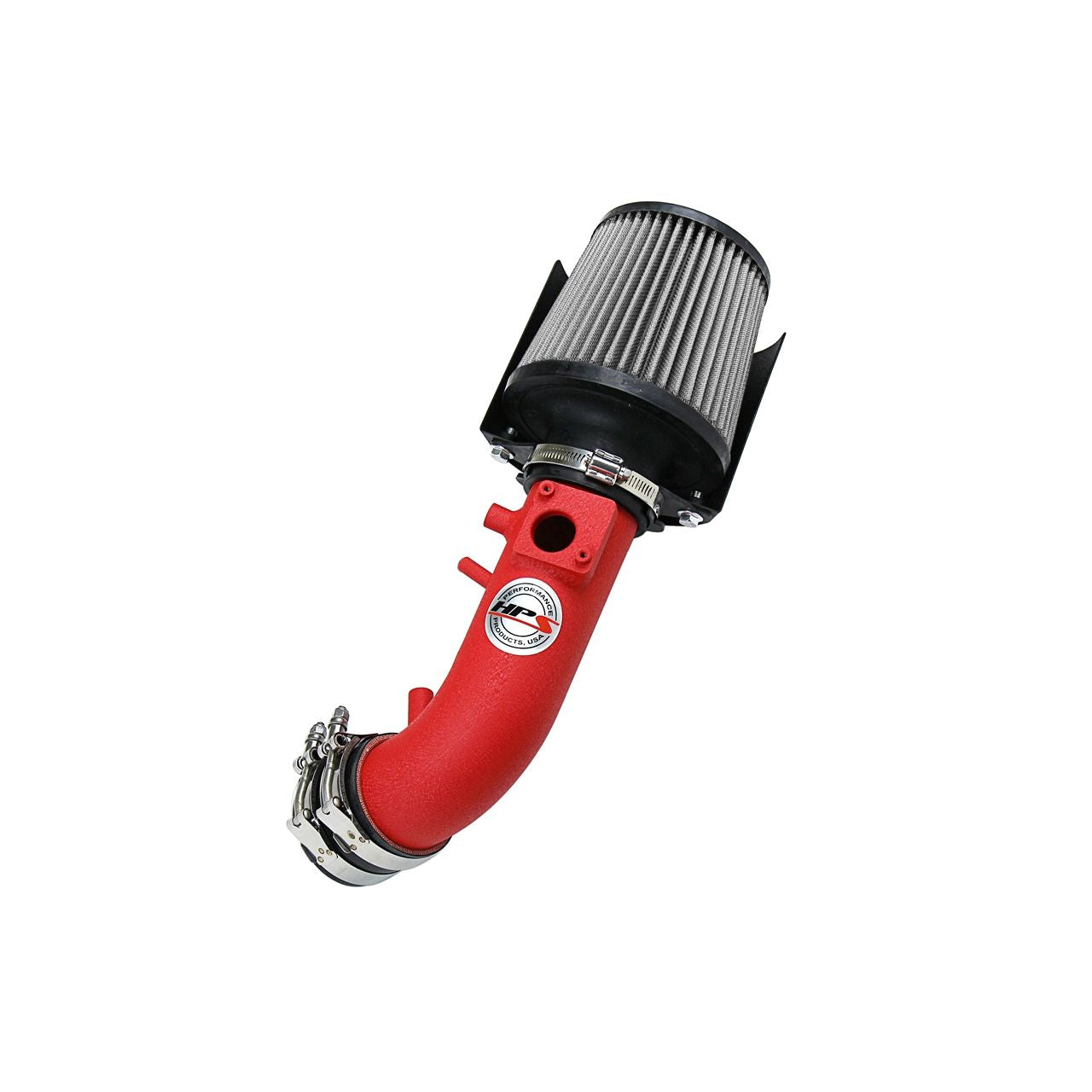 HPS Shortram Air Intake 2007-2009 Honda CR-V 2.4L, Includes Heat Shield, Wrinkle Red