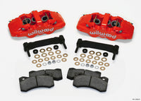 Thumbnail for Wilwood AERO6 Front Caliper & Bracket Kit - Red 97-13 C5/C6 Corvette w/ OEM HD/Z51 Rotors