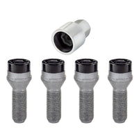 Thumbnail for McGard Wheel Lock Bolt Set - 4pk. (Cone Seat) M14X1.5 / 17mm Hex / 31.0mm Shank Length - Black