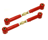 Thumbnail for BMR 10-15 5th Gen Camaro Rear Adj. Toe Rods (Polyurethane) - Red