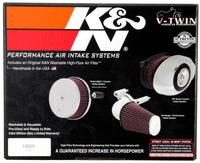 Thumbnail for K&N 01-11 Harley Davidson FX / FL Aircharger Performance Intake Kit