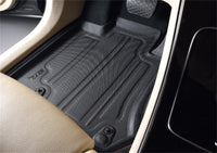 Thumbnail for 3D MAXpider 19-21 Porsche Cayenne 2021 Cayenne GTS Elegant Hybrid 1st Row Floormat - Black